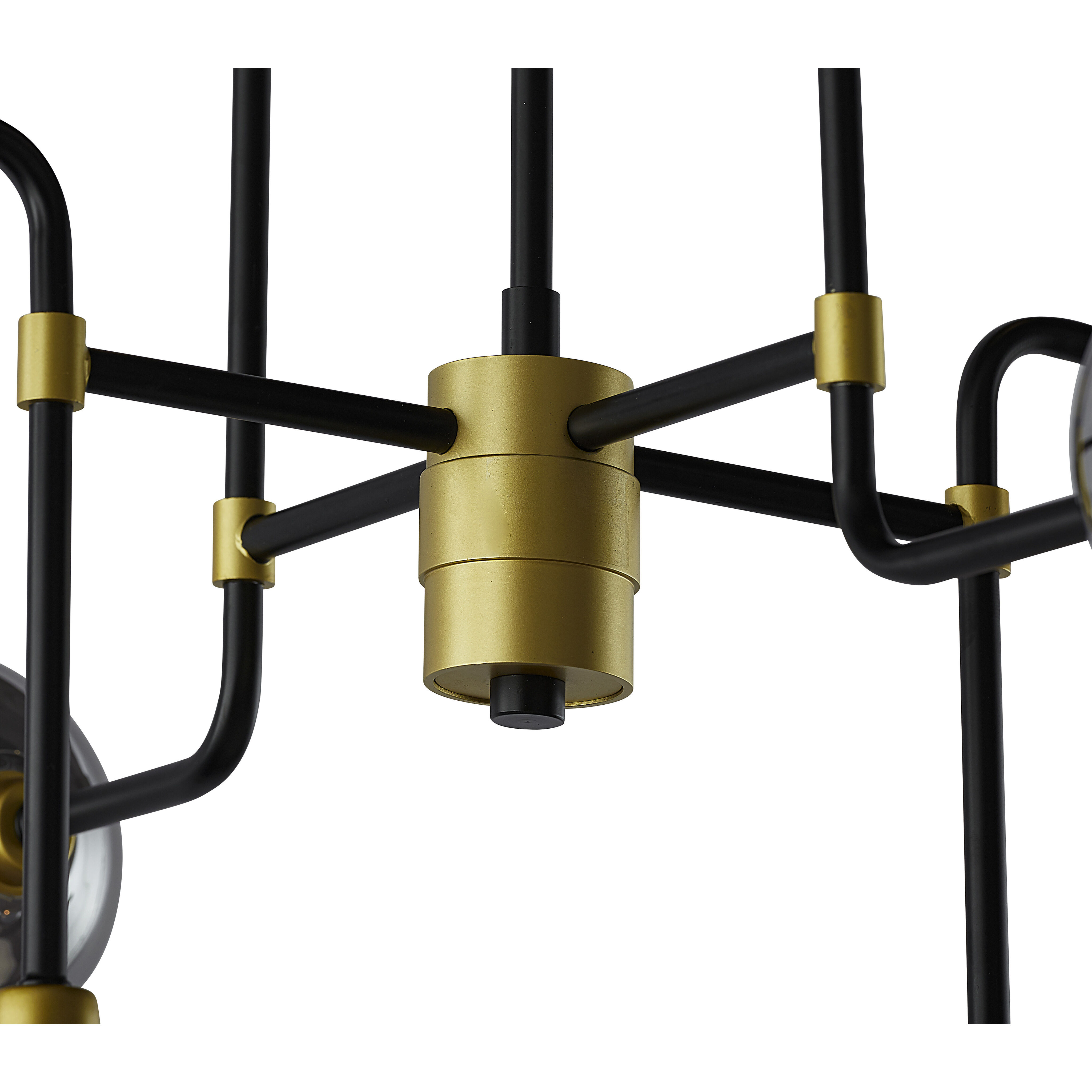 Deimos LED 31 inch Smoke Grey Chandelier Ceiling Light, Small